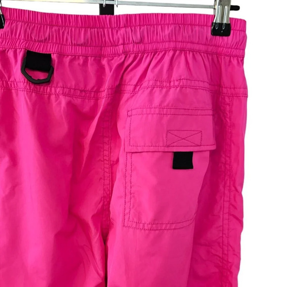 Aritzia TNA Parachute Cargo Wind Pants  Size XS Hot Pink Toggle Waist Joggers - Picture 8 of 13